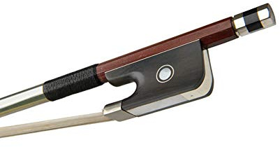 Stentor Cello Bow, Strong Round Wood Stick, Mounted Ebony Frog, 1/2 Size