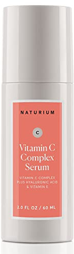 Naturium Vitamin C Complex Face Serum Jumbo, Anti-Aging Facial Treatment with Hyaluronic Acid & Vitamin E, 2 oz