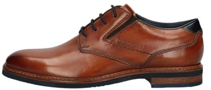 bugatti Herren Businessschuhe, Männer Business Schnürer, Wechselfußbett,Strassenschuhe,Schnuerung,lace-up Shoes,Office,Cognac (6300),47 EU / 11.5 UK