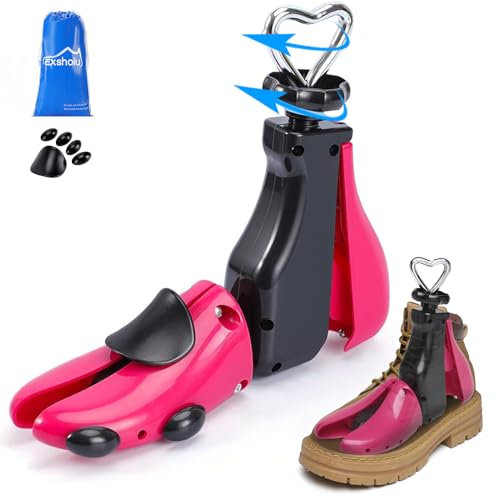 Exshoiu Schuhspanner Stiefel, Schuhdehner für Stiefel, Schuhdehner Schuhweiter Extrastark für Einstellbare Breite Und Länge, Verstellbare Schuhspanner Boots für Herren/Damen