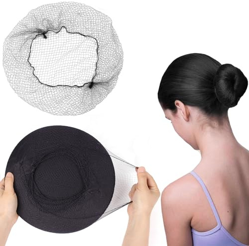 144pcs Hair Nets for Food Service Workers - 20 Inch Black Hair Nets for Buns & Sleeping Hair Nets, Breathable Snood Caps for Kitchen, Restaurant, and Salon