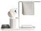 GSDGV Sink Tidy Caddy, Sponge Holder for Sink Area Organiser, Sink Tidy Kitchen Sink Organiser, Washing up Soap Cadd, Dishcloth Hanger, Kitchen Utensil Holder for Countertop(White)