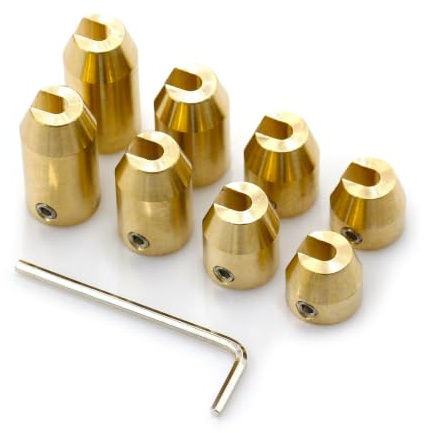 14st. Brass Wheel Spoke Balance Weights Motorcykel Återanvändbara Hjulbalanseringssatser med L -formnyckel för Smidig Stabil åktur (8 st)