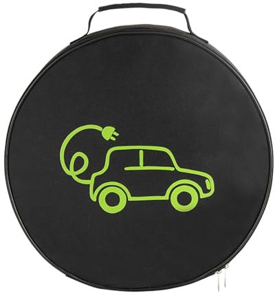 EV Charger Cord Bag, Round Waterproof Carry Bag EV Charger Cord Organizer Pouch, Extension Cable, EV Charger Cord, EV Charger Cable Storage Accessories