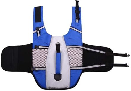 Gilet de vie pour chien | Gilet flottant pour chiens – Support de flottaison avec bandes réfléchissantes pour kayak en plein air voyage Lake Beating Boates