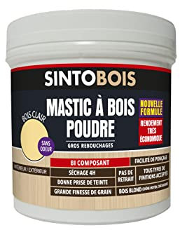 Sinto - Enduit de rebouchage sans solvant - Finition.Bois clair -