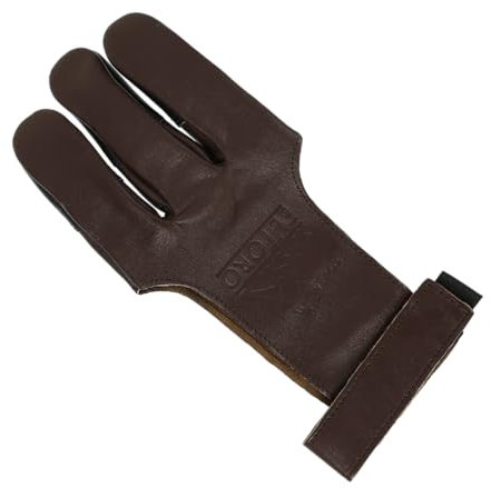 elToro Traditioneller Schießhandschuh Tradition (Braun-Schwarz) Bogenschießen (S)