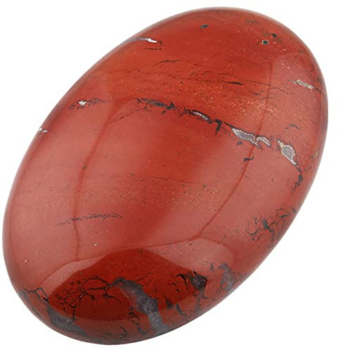 Piedra de las energías de Rockcloud, forma ovalada para el bolsillo o la palma de la mano, cristal curativo para evitar preocupaciones con bolsa de terciopelo