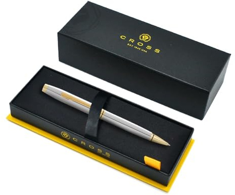 Coventry - Bolígrafo de punta redonda, cromo pulido con detalles en tono dorado