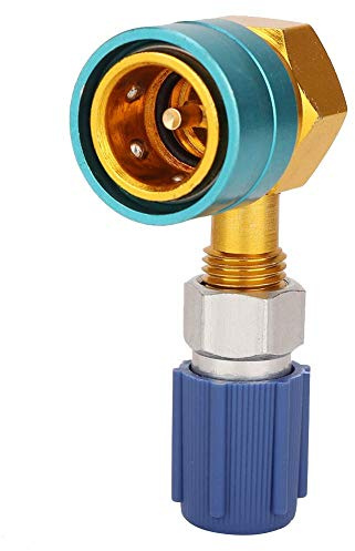Adaptador R1234yf, R1234YF a R134A Adaptador de Acoplador Rápido de Lado Bajo Montaje de Aire Acondicionado para Automóvil