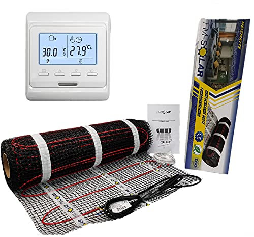 Chauffage au sol électrique TWiIN - 2,5 m² - 200 W/m² - Thermostat : blanc