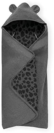 hauck Baby Einschlagdecke Snuggle N Dream für 3-Punkt-Gurt & 5-Punkt-Gurt, Baumwolle, Universal für Babyschale, Kindersitz, Reboarder, Kinderwagen, Buggy, Babywippe, Waschbar (Leo Grey)