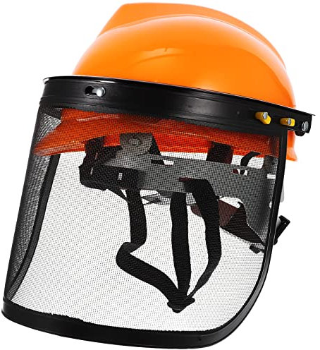 YARNOW 6- in- 1 Industrial Forestry Safety Helmet and Hearing Protection System; Face Protection Equipment with Two Visors