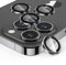 SPARIN 4 Piezas Protector de Lente de Cámara para iPhone 13 Pro y iPhone 13 Pro Max, Dureza 9H Cristal Templado, HD Claridad, Grafito