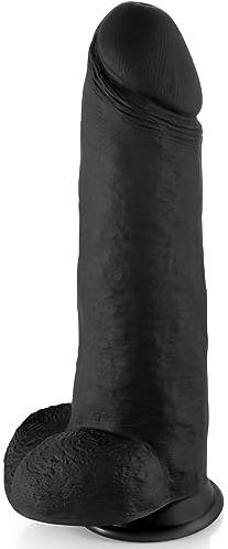 30.5cm Godemiché XXL,Godemiché en silicone noir avec ventouse puissante,Jouet sexuel pour femme extrême