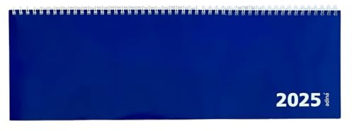 2026 ADINA Großer Tischquerkalender Querterminplaner Tischkalender XXL 1 Woche = 2 Seiten dunkelblau