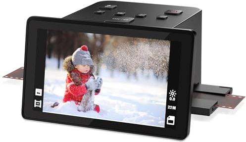DigitConvert Digital Film Scanner, Slide & Negative Scanner with 5” LCD