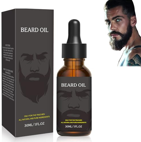 Rostblant Aceite para barba, Aceite para el crecimiento de la barba, Salud masculina Crecimiento de la barba, Engrosa y fortalece el crecimiento del pelo y la barba, estimula el crecimiento de la