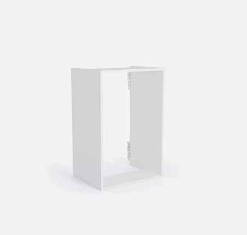 Top Living MCR Flat Pack White Kitchen Boiler Housing Unit Cabinet- 900mm H 600mm W 450mm D