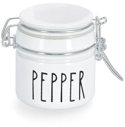 ZELLER PRESENT SCHÖNER LEBEN. PRAKTISCH WOHNEN. Barattolo per spezie con chiusura a leva, Pepper, 100 ml