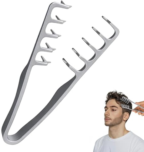 Wide Tooth Comb for Curls,Texture Comb, Charming Volume Hair Styling Tool, Seam Cover Pony Combs, Lightweight Care Accessories, Ideal for Curly Hair