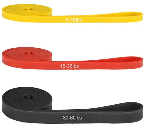 Resistance Bands, Pull Up Bands Different Levels 5-60lbs Exercise Band for Men Women, Gym Workout, Yoga, Powerlifting, Strength Training, Calisthenics (Multicolor 5-60 LBS)