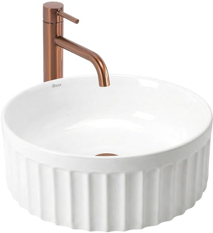 Lavabo Sobre Encimera Rea Duo White 38X38X14,5Cm