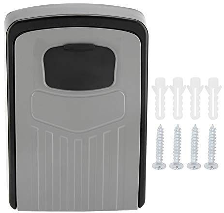 Cassetta portachiavi a parete - Serratura a combinazione a 4 cifre, in lega di alluminio, per casa, ufficio, magazzino - grigio, 14,5 x 10,5 x 5,5 cm