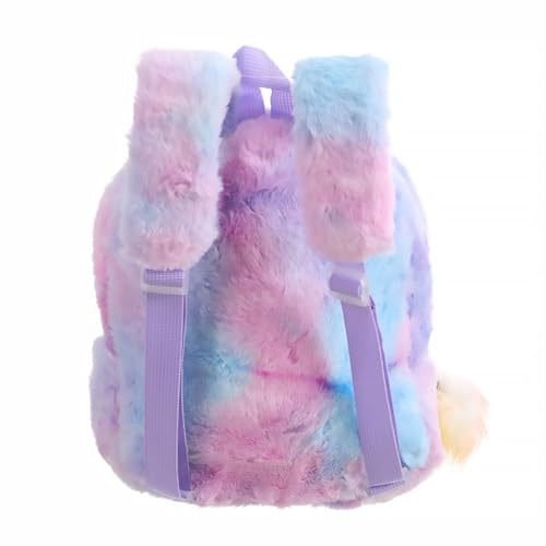 BESPORTBLE Backpack Versatile Functional Features Unicorn Shape for Boys with Moderate Capacity Made of Polyester and Plush, for School and Shopping