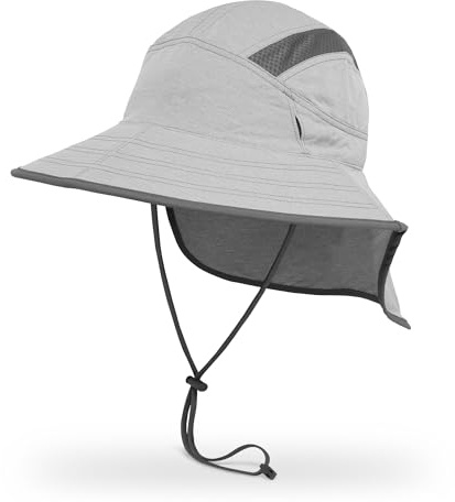 Sunday Afternoons Ultra Adventure Hat - UPF 50+ Sun Hat for Men & Women with Neck Cape, Adjustable Fit, Breathable, Water-Resistant Design for Hiking, Fishing, or Outdoor Travel, Pumice, L/XL