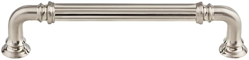Top Knobs TK323BSN Chareau Collection 5 Reeded Bar Pull, Brushed Satin Nickel
