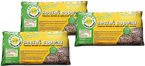 Secret Vert Paillis copeaux Marrons 11 kg Lot de 3