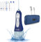Aquapik One Portable Rechargeable Oral Irrigator for Travel Water Purification 5 Pressure Modes and Functionality Powerful Professional Oral Irrigator 8 Nozzles 300ml (Blau)