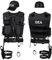 Black Snake® SWAT FBI Police Security Kostüm inkl. Einsatzweste, Pistolenholster, Gürtel, Handschellen und Baseball Cap (DEA, XS-S)