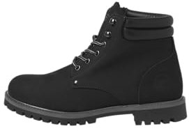 JACK & JONES Jfwstanton Nubuck Boot, Botines con Cordones Hombre, Antracita, 45 EU