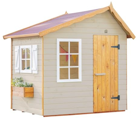 Casas Green House | Casita Infantil de Madera Exterior OLI | Colores Personalizados | 175 x 143 x 172 A