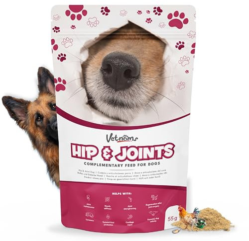 Vetnoms Articulation Chien en Poudre - Complement Alimentaire Chien avec Glucosamine Chondroitine Chien et Moule Verte Chien. Joint Care Chien Articulation. Anti Inflammatoire Chien.
