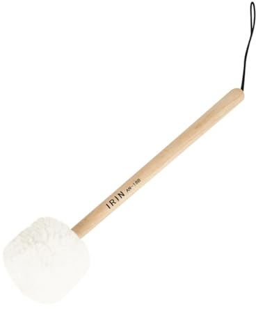 TOYANDONA Mazo Para Cuenco Tibetano Cabeza De Vellón De Lana, Mango De Madera De Haya, Baqueta Molida Para Instrumentos Musicales, Adecuado Para Meditación y Terapia Sonora