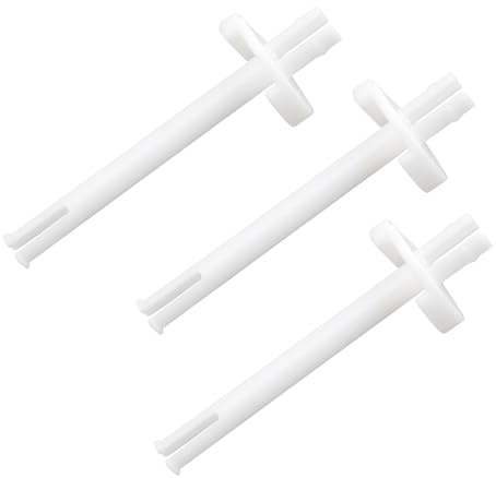 3Pcs Spool Pins Replacement Compatible with RS2000 Sewing Machines, White Plastic Sewing Machine Bobbin Shuttle Frame & Needle Set Accessories