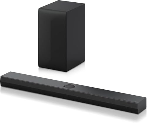 LG S70TY Intelligente Soundbar, 400 W, 3.1.1 Kanäle, Surround-Sound, Dolby Atmos und DTS, breite Konnektivität, Bluetooth, USB, optischer Eingang, Schwarz