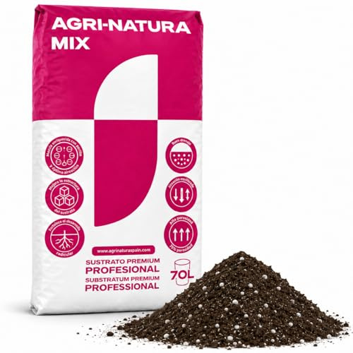 Sustrato Universal Profesional 70L para Plantas y Huerto HM11. Tierra Premium con Turba, Fibra de Coco, Humus de Lombriz, Perlita y Neem, Ideal en Semilleros, Trasplantes y Cultivo Interior/Exterior.