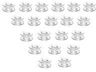 20 Clear Bobbins for Domestic Sewing Machines - Will Fit Brother, Toyota, Janome + More Machines