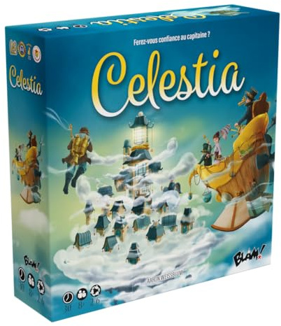 Blackrock Editions | Celestia | Card Game | Ages 8+ | 2-6 Players | 30 Minutes Playing Time (French Version)