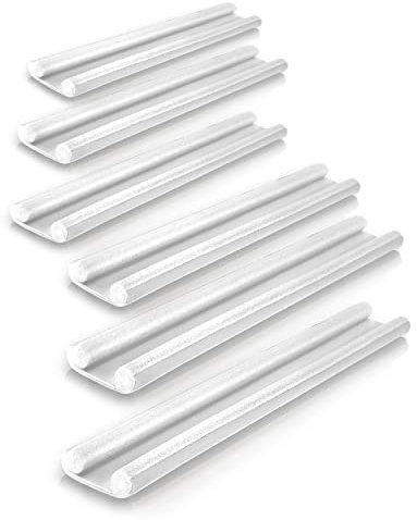 Meisterfaktur Zugluftstopper für Türen - Für alle Türen - Idealer Tür Zugluftstopper für eine effektive Dichtung gegen Zugluft, Lärm & Kälte (6 Stück (weiß))