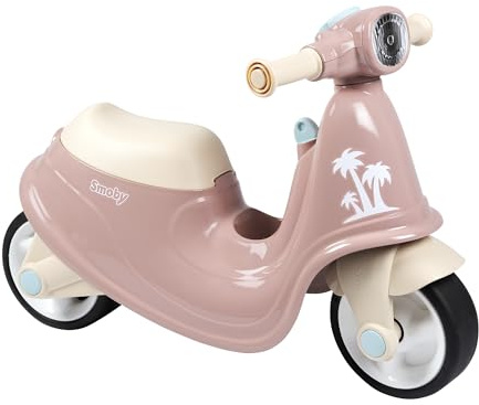 Smoby 7600721008 - Rosa Skoter - Skoter för Barn Från 18 Månader och Uppåt, Tillverkad i Frankrike
