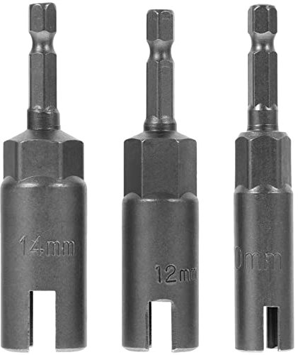 jojofuny 3pièces Jeu De Douilles à Écrous Ailettes Pouce Pour Perceuse Adaptateur Pour Tournevis Compatible Avec Ecrous Outil Pratique Pour Bricoleurs