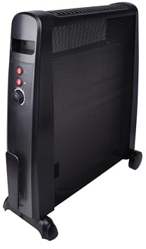GMR FOR FIRE AND FUN Romeo | Radiatore Elettrico con Elemento in Mica (52,5x23,2x64,8) | Struttura in Acciaio, Termostato Regolabile, Protezione Antiribaltamento, IP24, Compatto