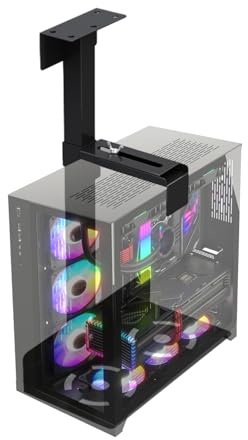 CPU-hållare väggmonterad – ventilerad eller öppen design för luftflödet | datorväska CPU-hållare, CPU-hållare, väggmonterat CPU-stativ, vägg-CPU-monteringshylla, CPU-monteringsfäste för Wa