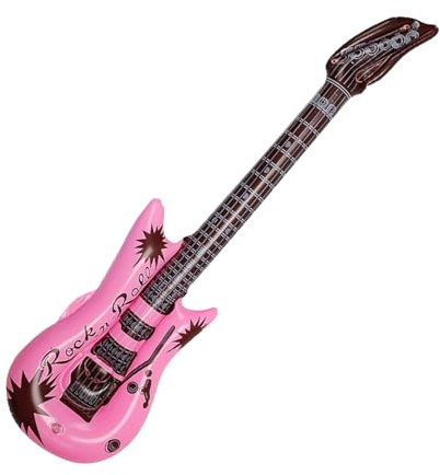 Guitarra Inflable, Guitarras Inflables,Guitarra de aire inflable - Divertido juguete inflable de guitarra, decoraciones para fiestas, accesorios inflables para fiestas, instrumento musical, suministro