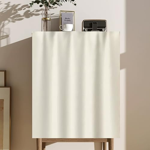GDDUOYUE Cortina para Cocina Corta - Cubre estantes Abiertos y armarios sin Puertas - Felpa Decorativa Resistente,A,W24in(60cm)/H28in(70cm)